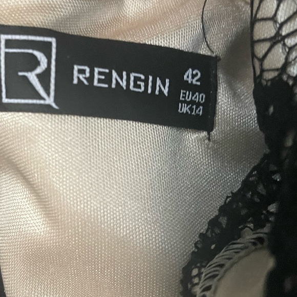 Rengin Black Lace Dress/ uk14. USA 10 or large. - Picture 3 of 4